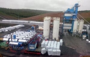 Used 320 t/h Benninghoven asphalt plant project commissioned in Libya.