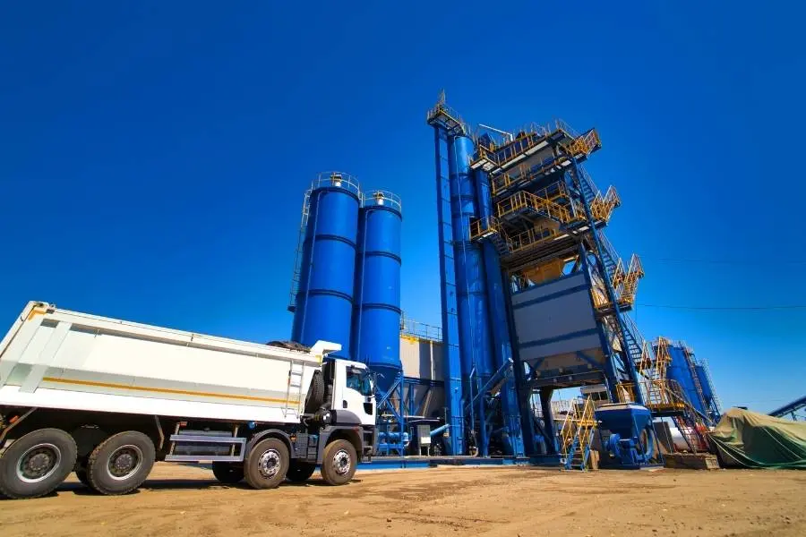 Stationary asphalt plant manufacturing and erection.