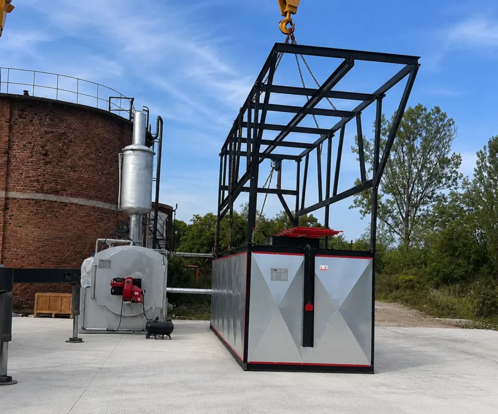 Big Bag Bitumen Melter with integrated electric hoist system