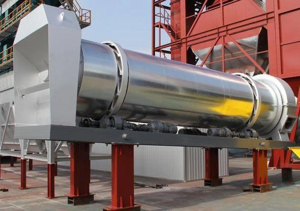 Tambour sécheur pour centrale d'enrobage MBA