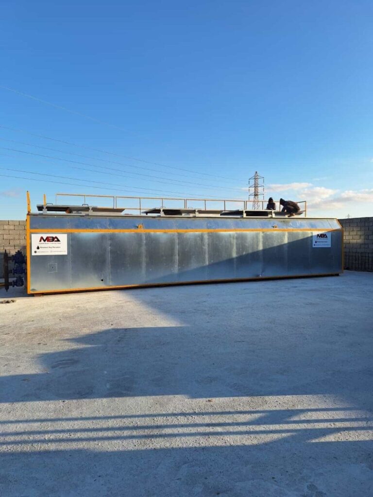 Projet d'unité de fusion de bitume big bag de 15 t/h à double brûleur en Libye.